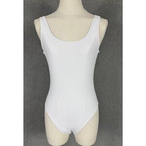 SHEKINI Womens Retro High Cut Low Back One Piece Brazilian Swimsuit Small NWT's.